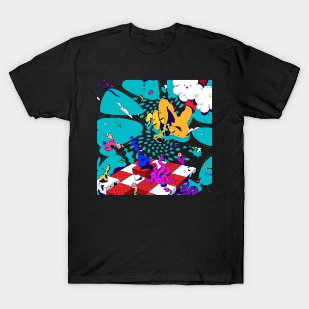 chess psychedelic illustration T-Shirt by Mako Design 